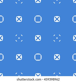Abstract seamless pattern of royal blue color for wallpapers and background.