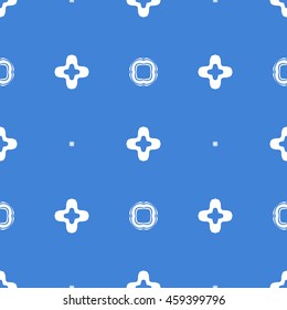 Abstract seamless pattern of royal blue color for wallpapers and background.