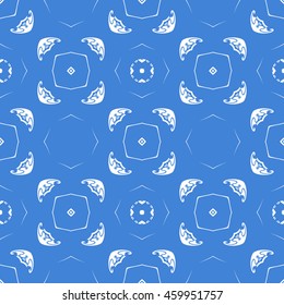 Abstract seamless pattern of royal blue color for wallpapers and background.