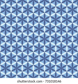 Abstract seamless pattern. Sacred flowers. Stylized elements.