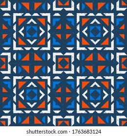 Abstract seamless pattern with sand or natural stone texture. Simple geometric shapes for your textile, interior or packaging design. Stock vector illustration.