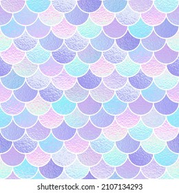 Abstract seamless pattern. Scale animal background. Fish watercolor texture. Repeated skin fish. Repeating holographic pattern fishscale. Design summer prints. Holograph backdrop. Vector illustration