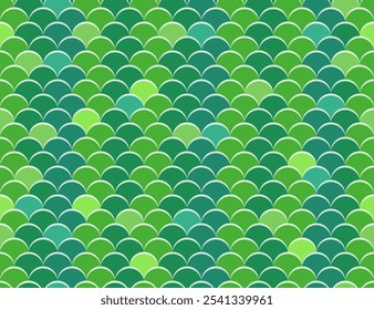 Abstract seamless pattern. Scale animal background. Green and blue snake or fish skin. Squama pattern. Design for wrapping paper, fabric, design.