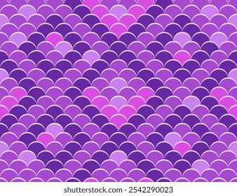 Abstract seamless pattern. Scale animal background. Purple and pink snake or fish skin. Squama pattern. Rhombus ornament. Design for wrapping paper, fabric, design.