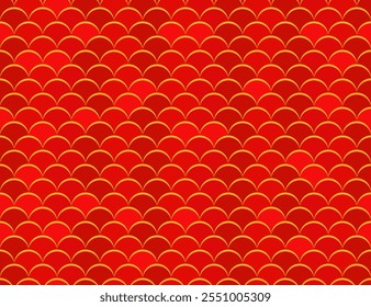 Abstractas patrón sin fisuras. Escala de fondo animal. Piel de serpiente roja o de pez. Patrón de Squama. Diseño para envolver papel, tela, diseño.	