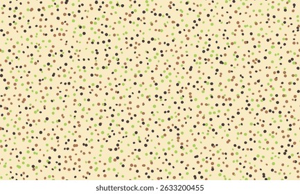 Abstract seamless pattern with scattered dots in earthy tones.  Perfect for backgrounds, textiles, or playful designs.  The organic, speckled texture evokes nature and simplicity.