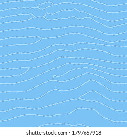 Abstract seamless pattern with sea water texture. Flat colors, easy to recolor.