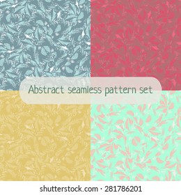 Abstract seamless pattern set