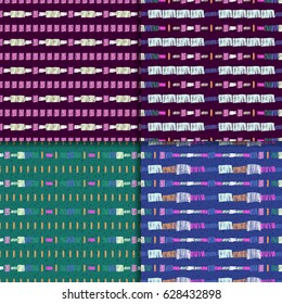 Abstract seamless pattern set