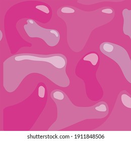Resumen de un patrón sin fisuras de puntos sin forma con resaltados en un fondo rosado. Ilustración de material vectorial.