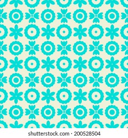 Abstract seamless pattern with silhouettes flowers. Floral repeating background. Endless print texture. Fabric design. Wallpaper - vector 