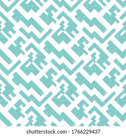 Abstract seamless pattern of simple blocks. The geometric texture stylized as a stone. Stock vector illustration.