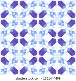 Abstract seamless pattern of simple geometric shapes. Bright shades of colors. An element for original clothing and interior design. Stock vector illustration.