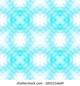Abstract seamless pattern of simple geometric shapes. Bright shades of colors. An element for original clothing and interior design. Stock vector illustration.