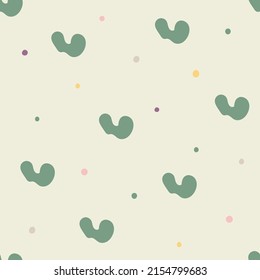 Abstract seamless pattern. Simple organic shape. Colorful surface design