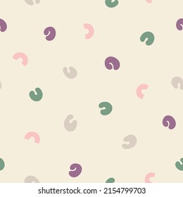 Abstract seamless pattern. Simple organic shape. Colorful surface design