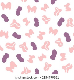 Abstract seamless pattern. Simple organic shape. Colorful surface design