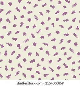 Abstract seamless pattern. Simple organic shape. Colorful surface design