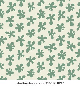 Abstract seamless pattern. Simple organic shape. Colorful surface design