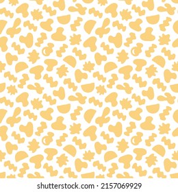 Abstract seamless pattern. Simple organic shape. Colorful surface design