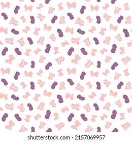 Abstract seamless pattern. Simple organic shape. Colorful surface design