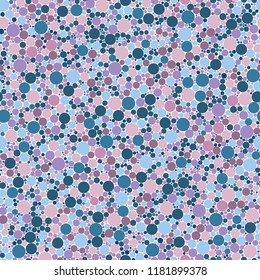 Abstract seamless pattern small blue and pink circles texture background