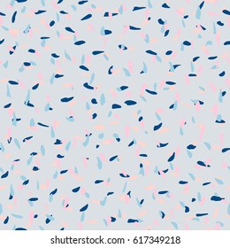 Abstract seamless pattern with small chaotic elements. Hand drawn grunge texture with tiny particles. 