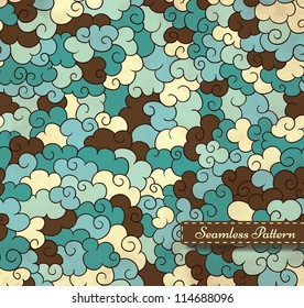 Abstract seamless pattern with small frame