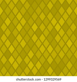Abstract seamless pattern of small rhombus or pixels in yellow colors