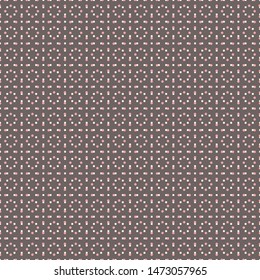 Abstract seamless pattern with small scale squares and dots. Vector illustration in shades of cream, pink and tan. Perfect for wallpaper, background, textile, scrapbooking and gifts