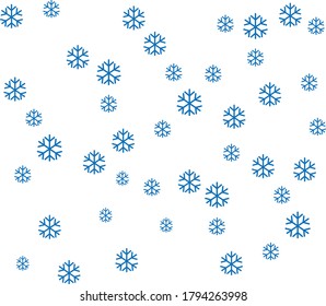 Abstract seamless pattern with snowfall. Christmas greeting card template. Vector. snowflakes background pattern.