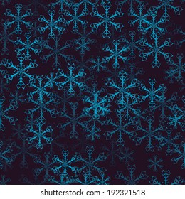 abstract seamless pattern with snowflakes. With clipping mask.