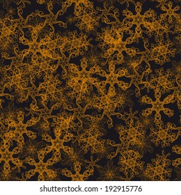 abstract seamless pattern with snowflakes. With clipping mask.