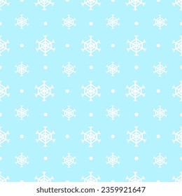 Abstract Seamless pattern of  snowflakes and snow minimal cute style background, print, paper wrap
