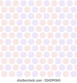 Abstract seamless pattern spiral colorful bright background. In red, violet colours on the white (transparent) background. Vector illustration  eps 10