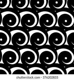 Abstract seamless pattern with spirals. Background for print onto fabric, wallpaper and textile. Vector illustration.