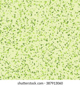Abstract seamless pattern. Splash drawing. Small dense oval pebbles. Shades of green. The Dust Texture.