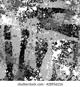 Abstract seamless pattern with splatter blots