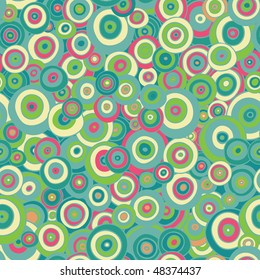 Abstract seamless pattern in spring colors