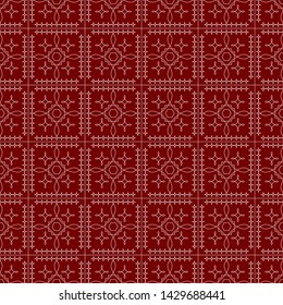 Abstract seamless pattern of squares with a pattern. Bright modern stylish texture. Ceramics, textiles, fabric, paper, wallpaper, print, magazine, flyer, booklet. Template for your design. 