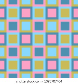 Abstract seamless pattern with squares. Colorful vector background EPS10
