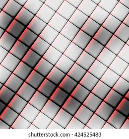 Abstract seamless pattern of squares on a blur background. Abstract diagonal strikes. Abstract gray plaid.