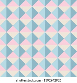 Abstract seamless pattern with squares and triangles. Colorful vector background EPS10