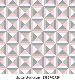 Abstract seamless pattern with squares and triangles. Colorful vector background EPS10