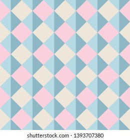 Abstract seamless pattern with squares and triangles. Colorful vector background EPS10