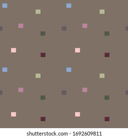 Abstract seamless pattern of squares. Used for printing textiles, covers. Creative pastel color style.
