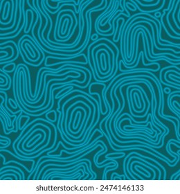 Abstract seamless pattern with squiggly lines - hand drawn vector illustration.