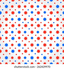 Abstract Seamless Pattern with stars