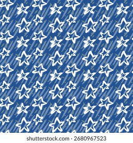padrão sem emenda abstrato com estrelas