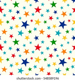 Abstract seamless pattern with stars
